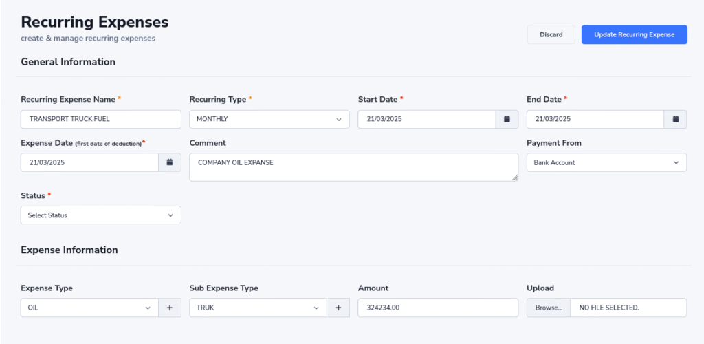 Expenses & Petty Cash Management